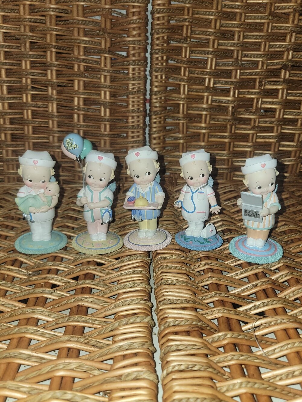 5 Kewpie Healing Hearts Collection Nurse Doctor Angel Figurines Hamilton